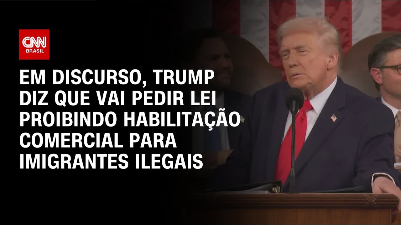Trump diz que vai pedir lei proibindo habilitação comercial para imigrantes ilegais | CNN BRASIL