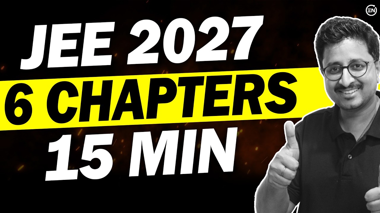 JEE 2026 - 10 CONCEPTS 6 CHAPTERS in 15 Min😲 | Pulley Block all CASES | Eduniti