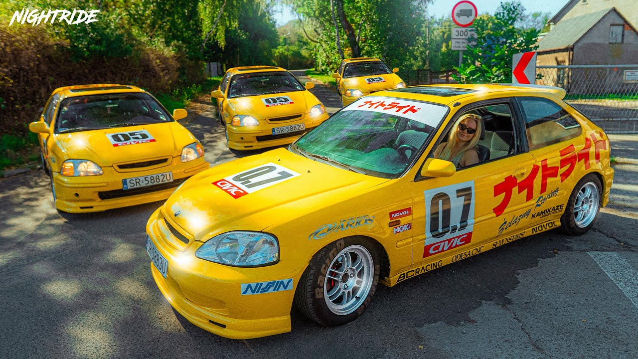 KANJO STYLE LIVERY ON OUR CHEAP HONDA CIVICS | Nightride