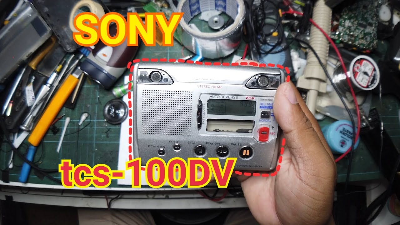 Sony tcs 100-dv  เปลี่ยนสายพาน วิธีแกะ