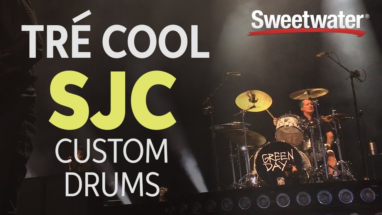 Green Day's Tré Cool on SJC Custom Drums