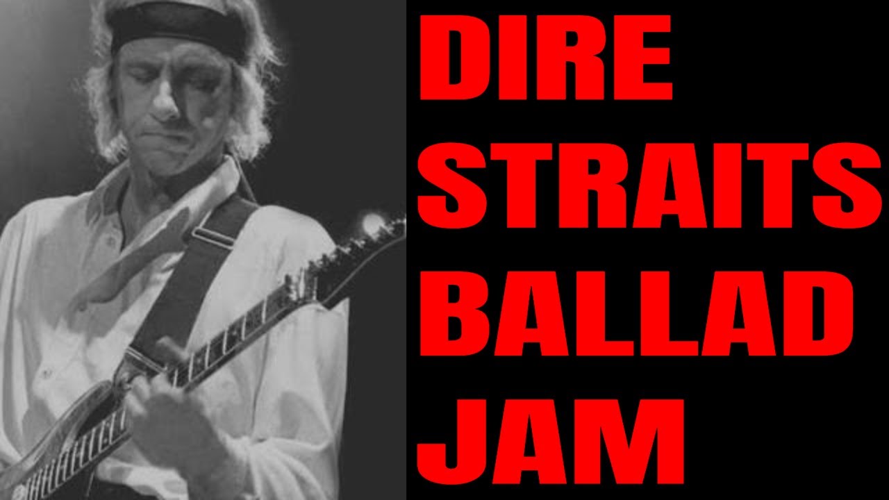 Dire Straits Rock Ballad Guitar Jam Track | Backing Track in A Minor