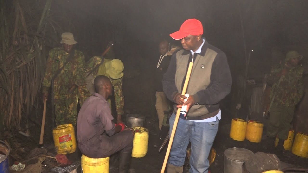 Over 1000 litres of illicit brew destroyed as NACADA mounts raid in Korogocho