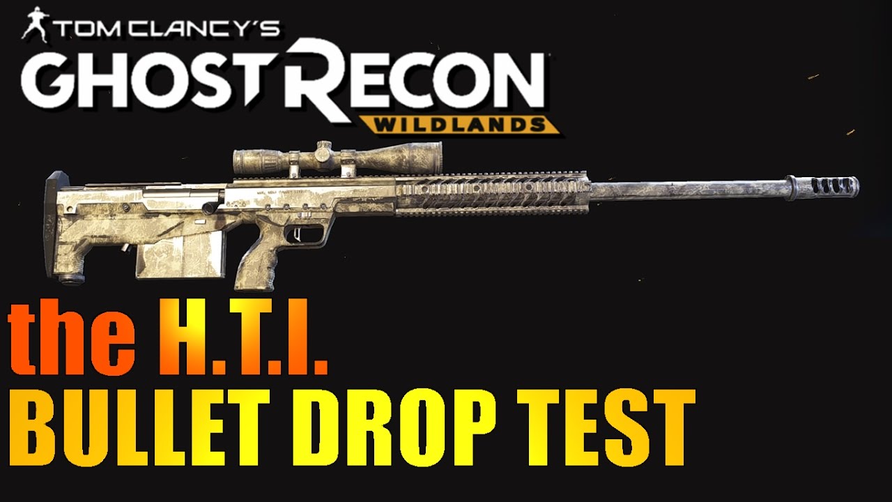 GHOST RECON WILDLANDS HTI Sniper Rifle Bullet Drop & Scope Accuracy
