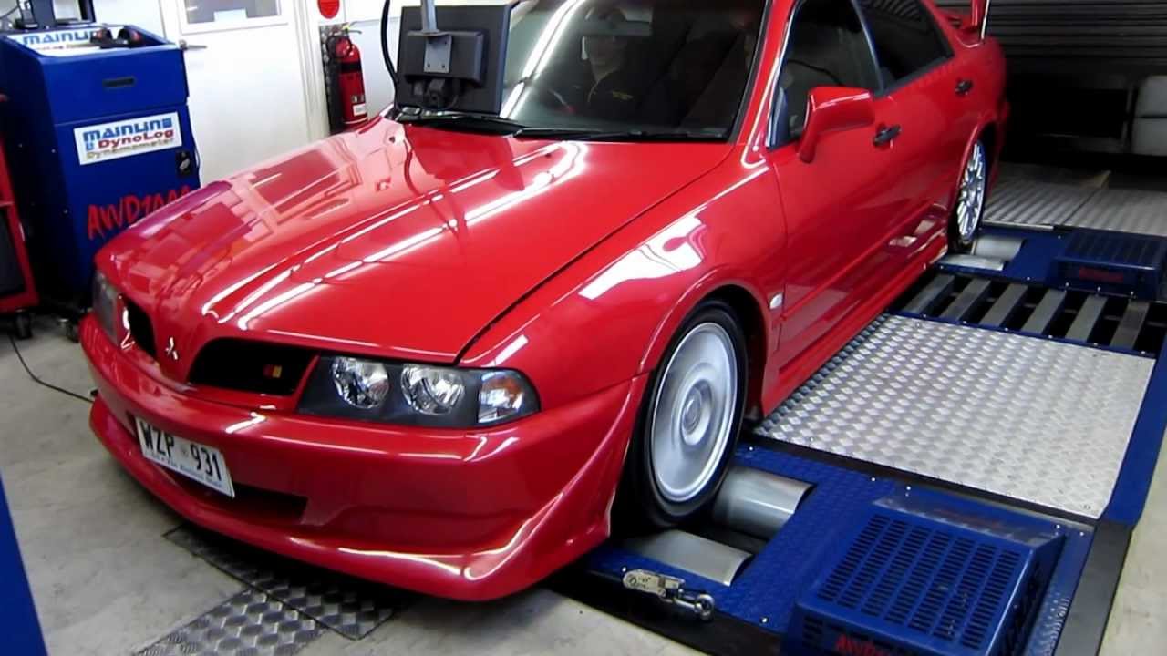 Ralliart Magna on dyno