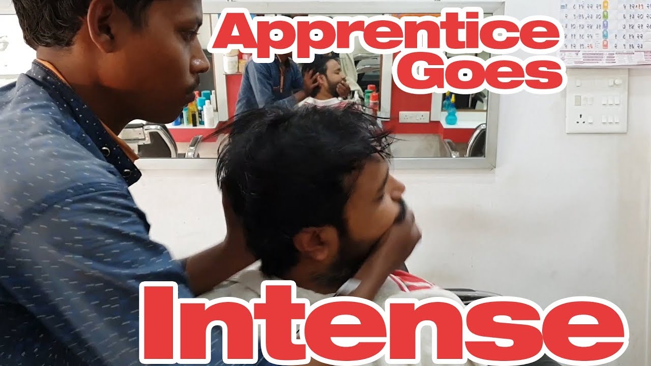 Apprentice Goes Intense with Head Massage and Neck Cracking