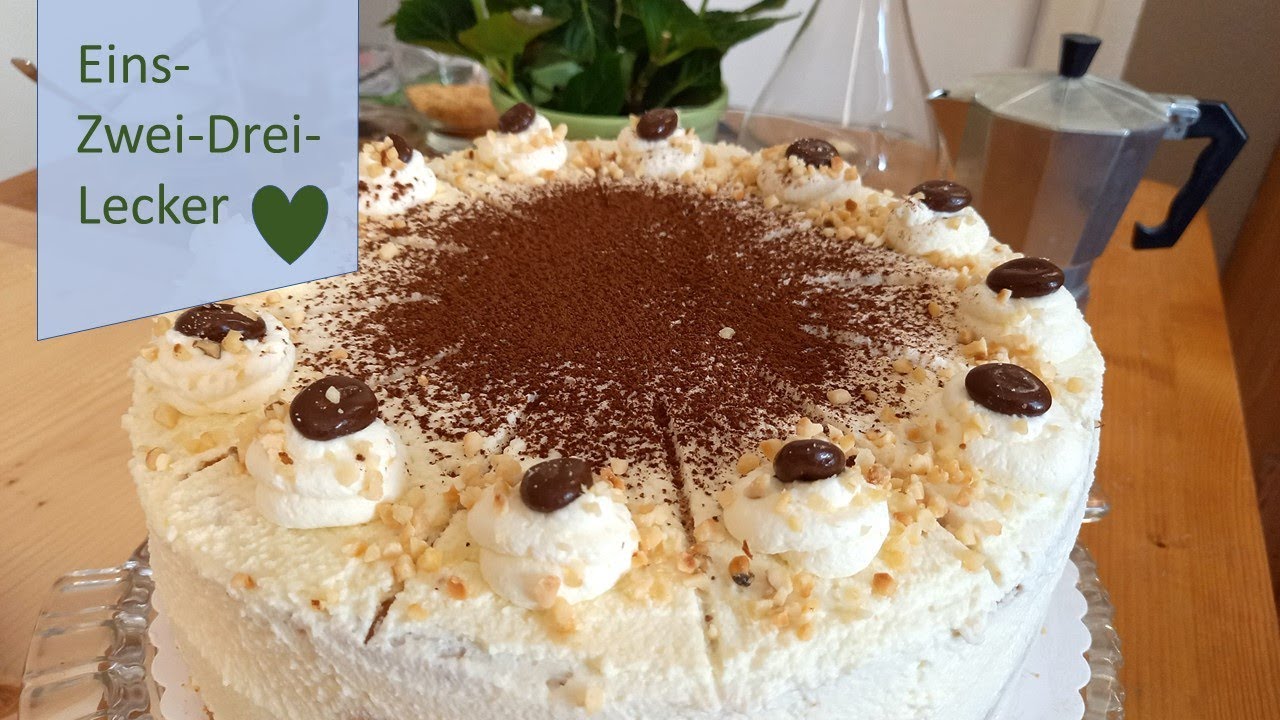 Cappuccino Kirsch Haselnuss Torte🥧❤ Rezepte aus Bayern ❤🥧superlecker und schnell gemacht!