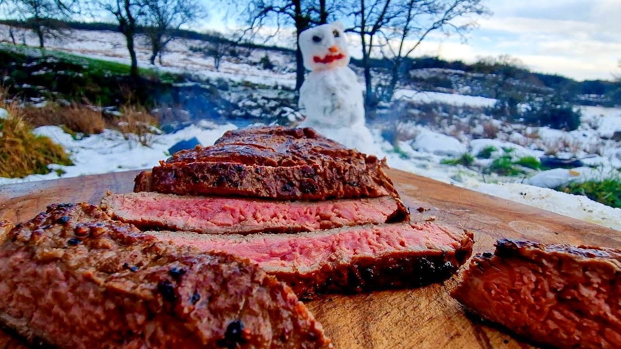 Ultimate Winter Steak & Meat Stew Combo | ASMR Campfire Cooking Edition
