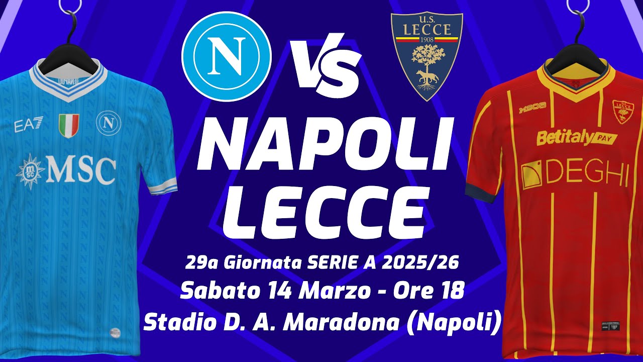 NAPOLI vs LECCE ▪︎ SERIE A 2025/26 ▪︎ LIVE REACTION, COMMENTO TELECRONACA CON STATISTICHE IN DIRETTA