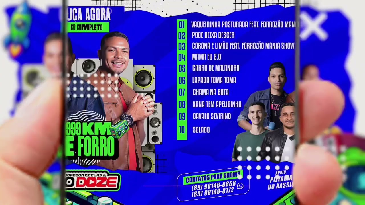 CD COMPLETO FORRÓ NO DOZE - EP 9999 KM DE FORRÓ 