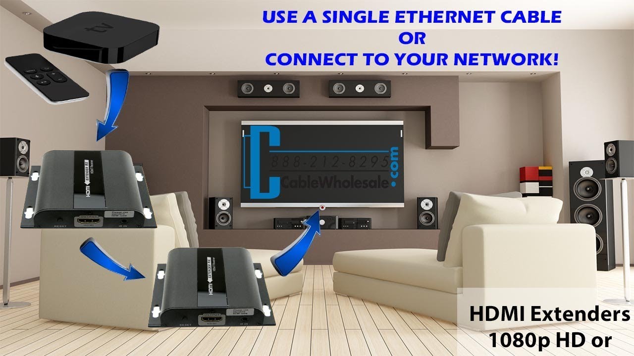How-to Extend 4K HDMI up to 120m, Other Room/Media Closet