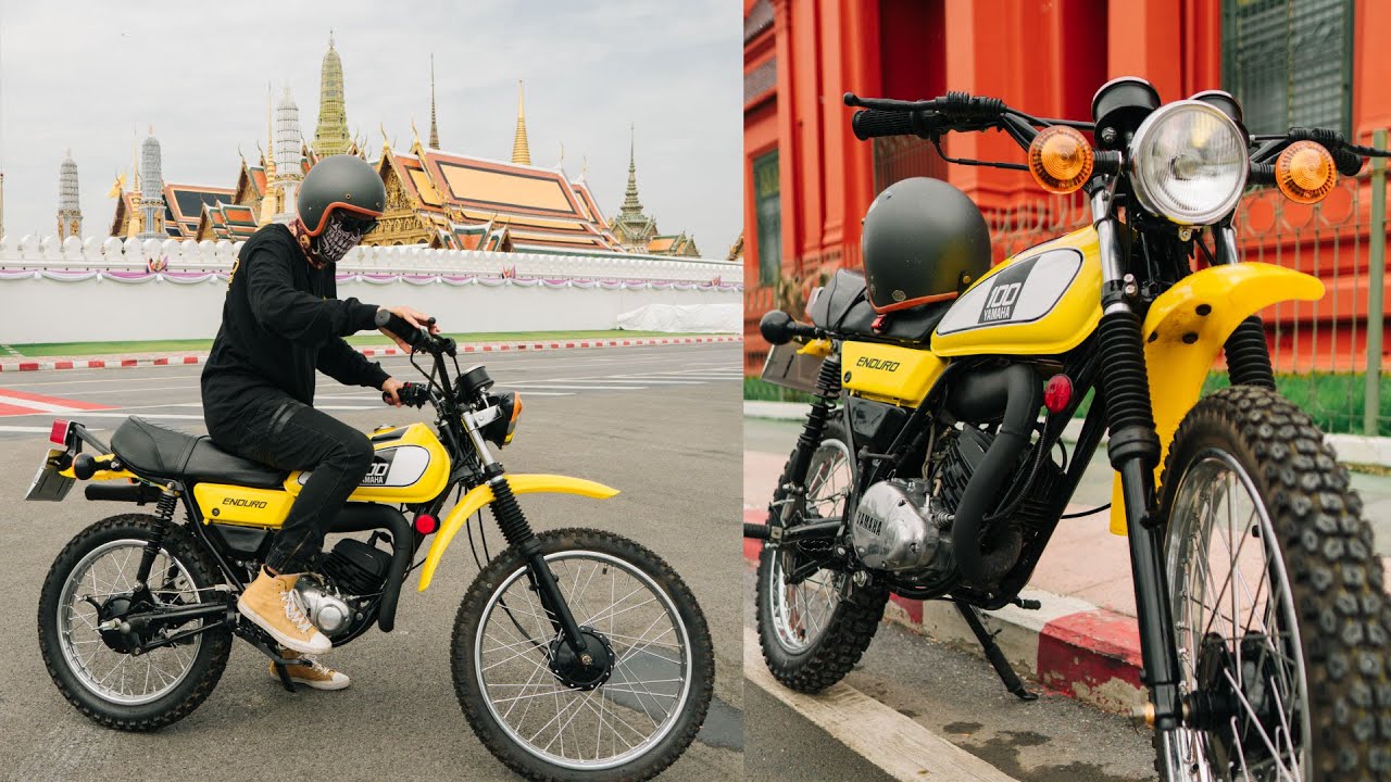 DT100 YAMAHA in China Town (Yaowarat Road) Thailand #DT100 #enduro