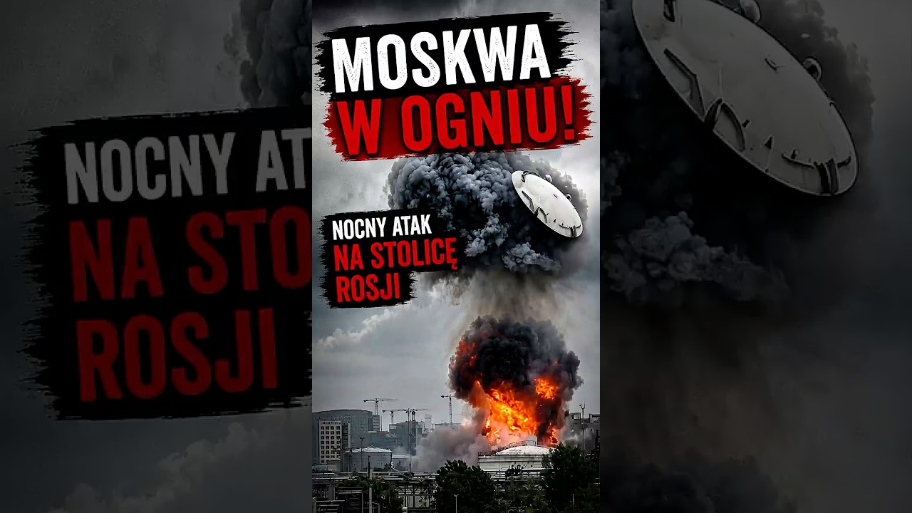 Jak płonęła Moskwa po ataku dron&oacute;w / BIEŁSAT