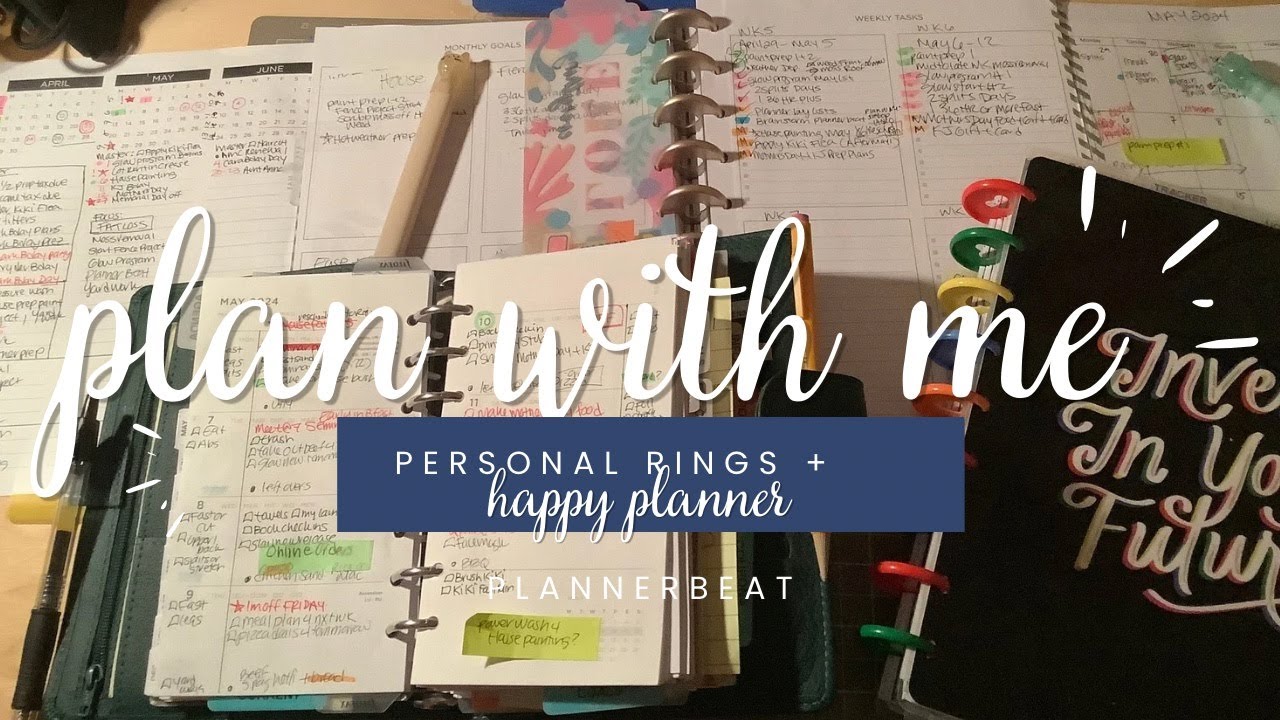 Plan With Me || Filofax Personal Rings || Happy Planner II May 6-12  || Functional Planning