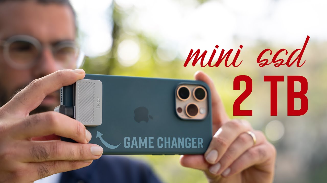 O melhor SSD para filmar com iPhone 15/16 Pro. Lexar  GO PORTABLE SSD !