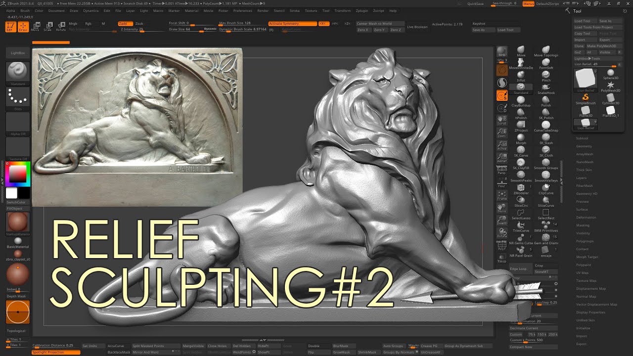 Relief Sculpting Part#2