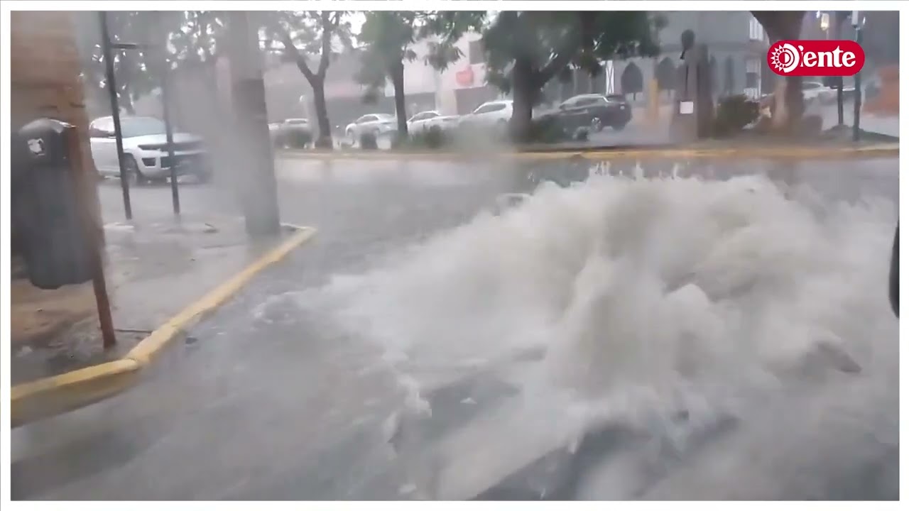 Calles anegadas en la Zona Dorada, Avenida Ju&aacute;rez y el sur del municipio arroja tormenta en Puebla