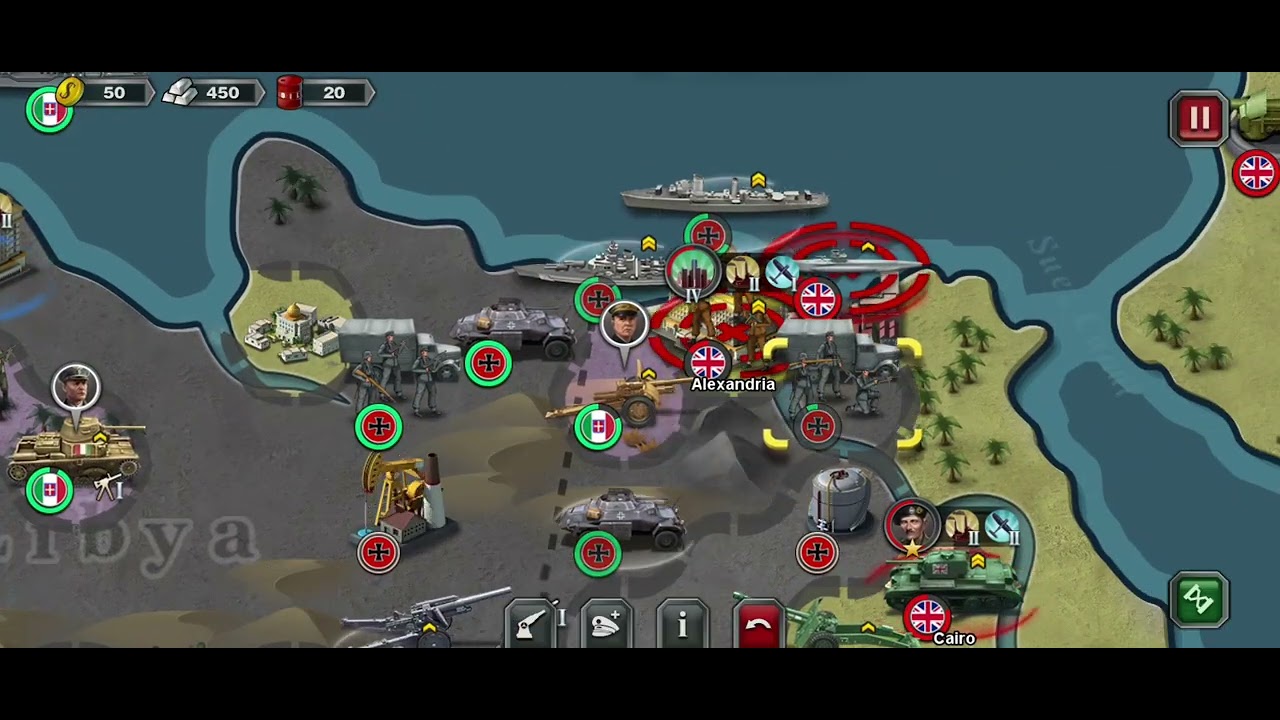 Североафриканская кампания (в игре World Conqueror 3)
