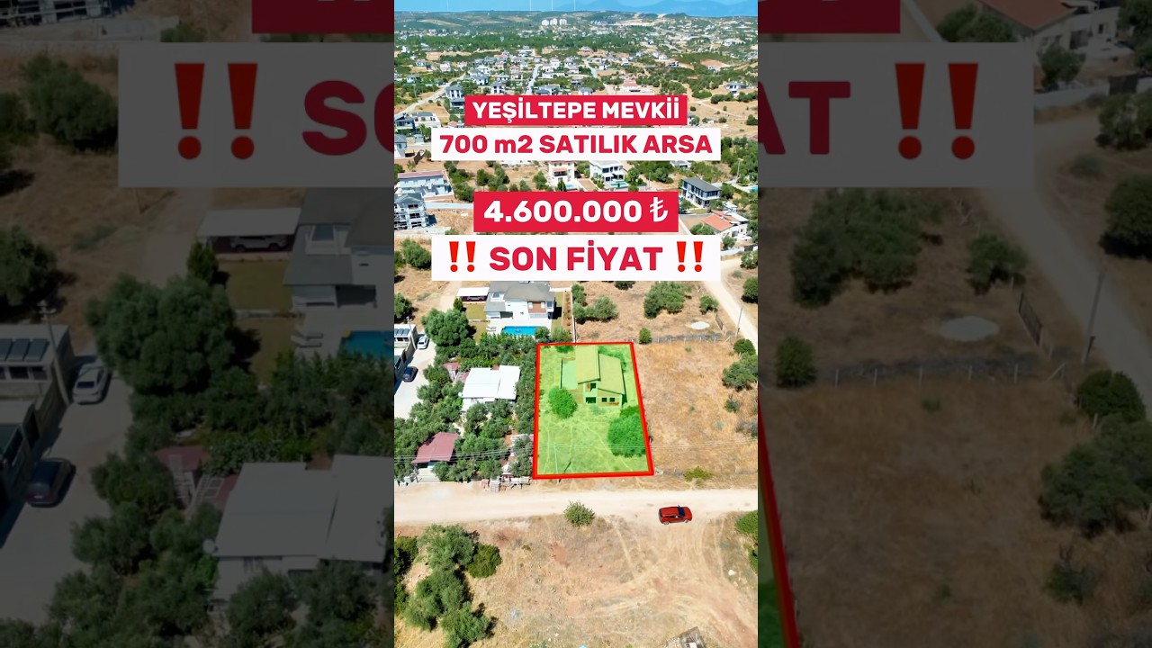 ‼️SATILDI‼️Satılık 700 m2 Müstakil Villa Arsası 