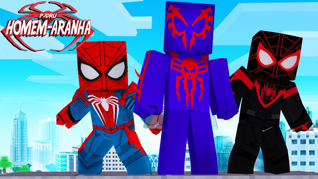 Minecraft: ARANHA VERSO COMEÇA! - HOMEM ARANHA Ep.31 ‹‹ P3DRU ››