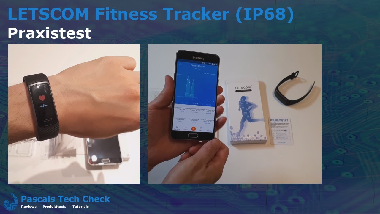LETSCOM ID152 Fitness Tracker (IP68) || Test (Praxistest)   (günstiges Fitnessarmband)