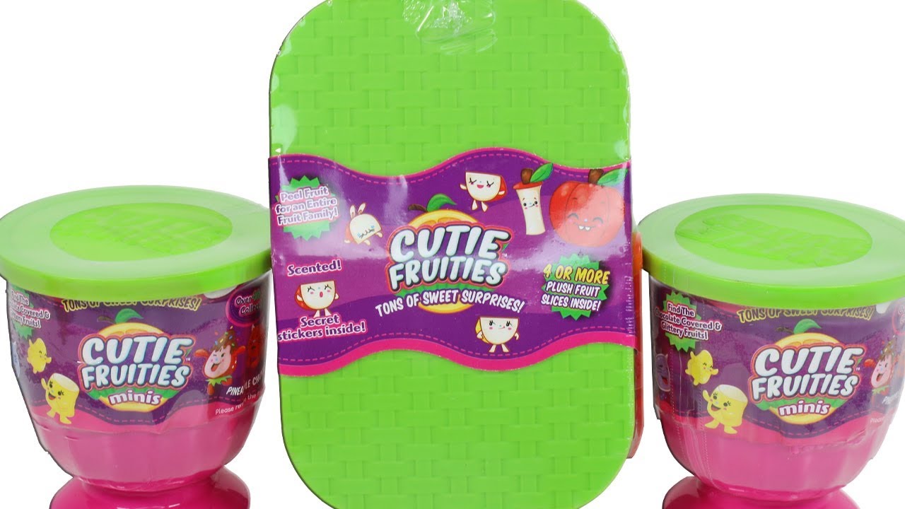 Cutie Fruities Scented Plush Fruit Blind Box Unboxing Toy Review