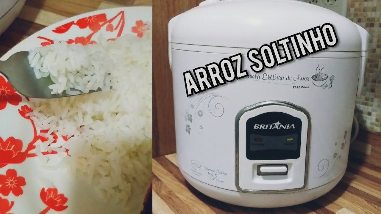 COMO FAZER ARROZ NA PANELA EL&Eacute;TRICA BRIT&Acirc;NIA - ARROZ SOLTINHO