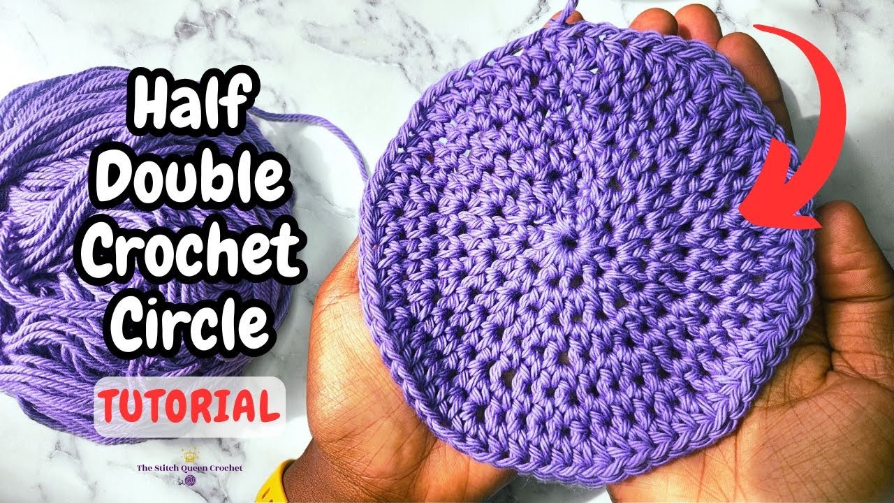 CROCHET a Half Double Crochet Circle 🔵 - Easy TUTORIAL for Beginners