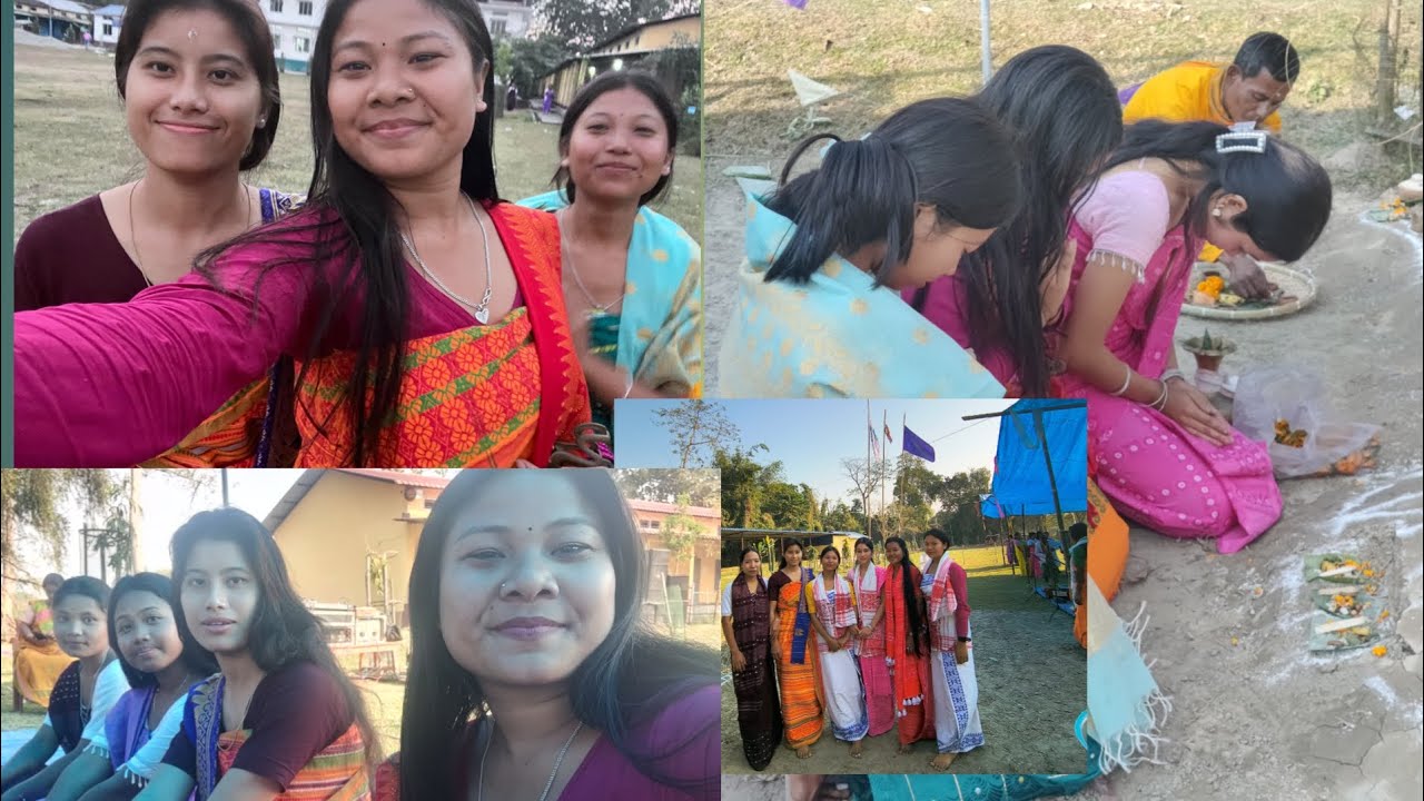 Bathou puja ni enjoy klmbai 🙏❤️✨||@patidarang college||bodo vlog||@mb vlog 