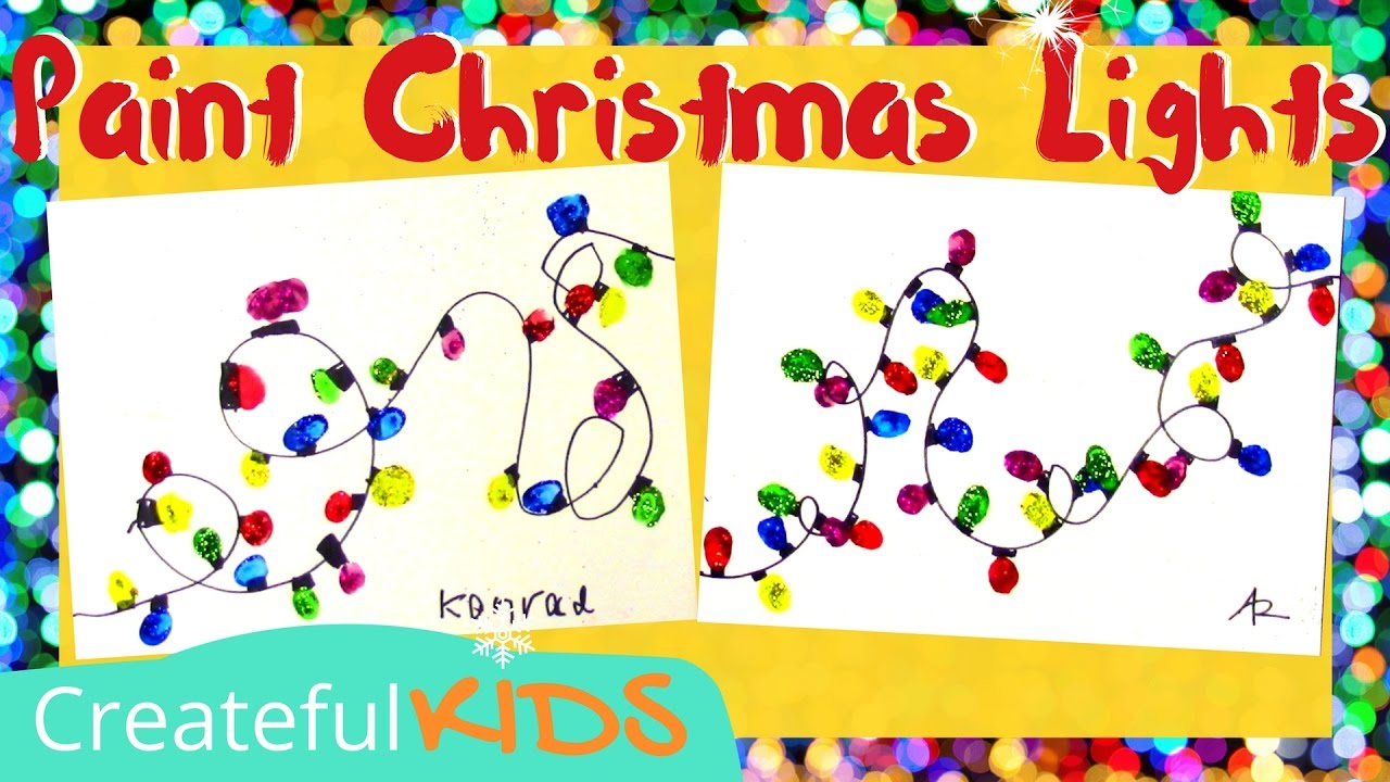 How to make Fingerprint Christmas Lights
