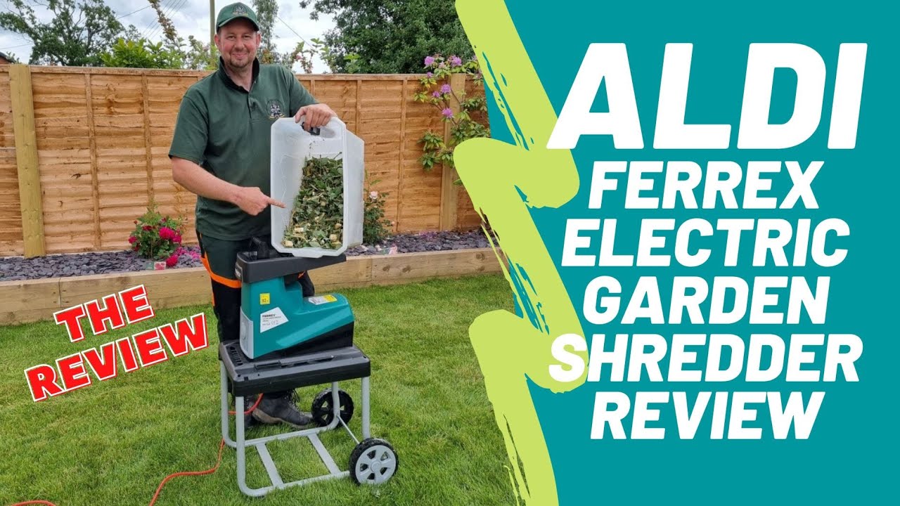Обзор испытаний садового измельчителя-мульчера Aldi Ferrex Impact Garden Shredder для измельчения...