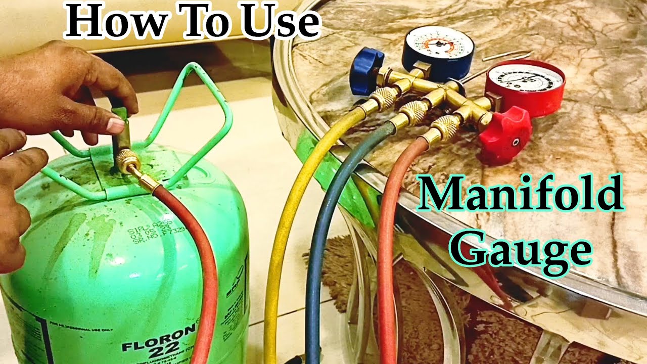 How To Use Manifold Gauge || How To Gas Charging In Air Conditioner
