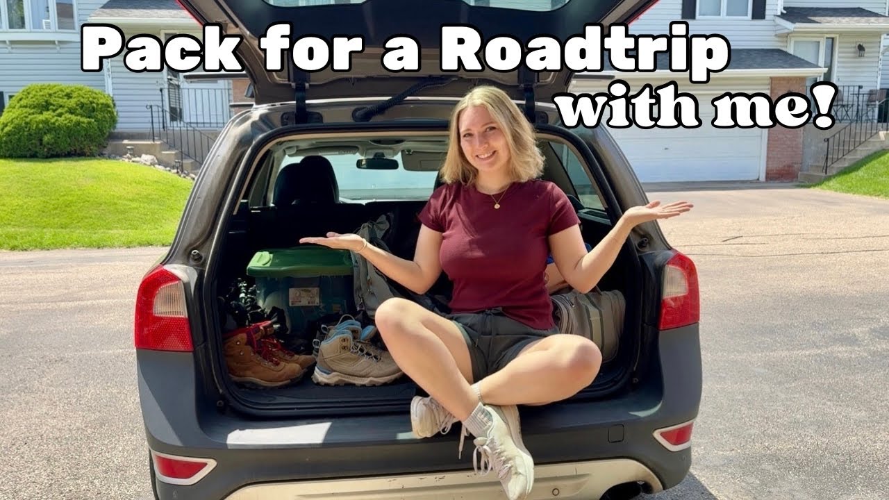 How I pack for a Roadtrip! Roadtrip Essentials, Tips, + Packing