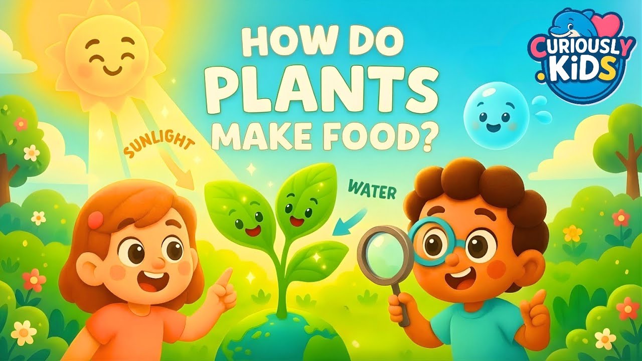 How Do Plants Make Food? 🌿 | Photosynthesis Explained for Kids | Curiously Kids
