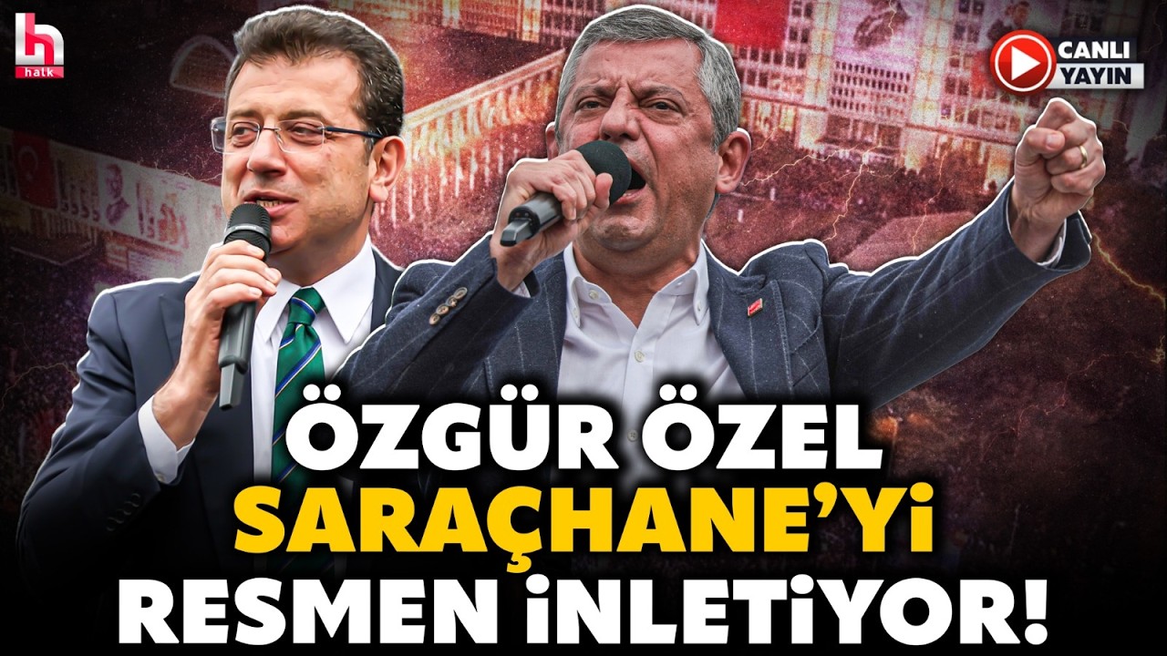 #CANLI | TAM BİR YIL SONRA... On binler Saraçhane'ye akıyor: Özel'in sarsıcı konuşması bekleniyor!