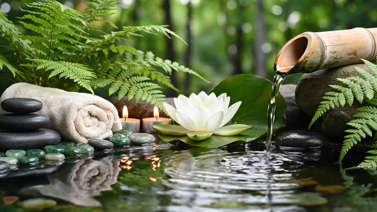 Healing Piano with Soothing Water Sounds 🌿 Insomnia Relief, Anxiety & Depression | Calm Mind Body