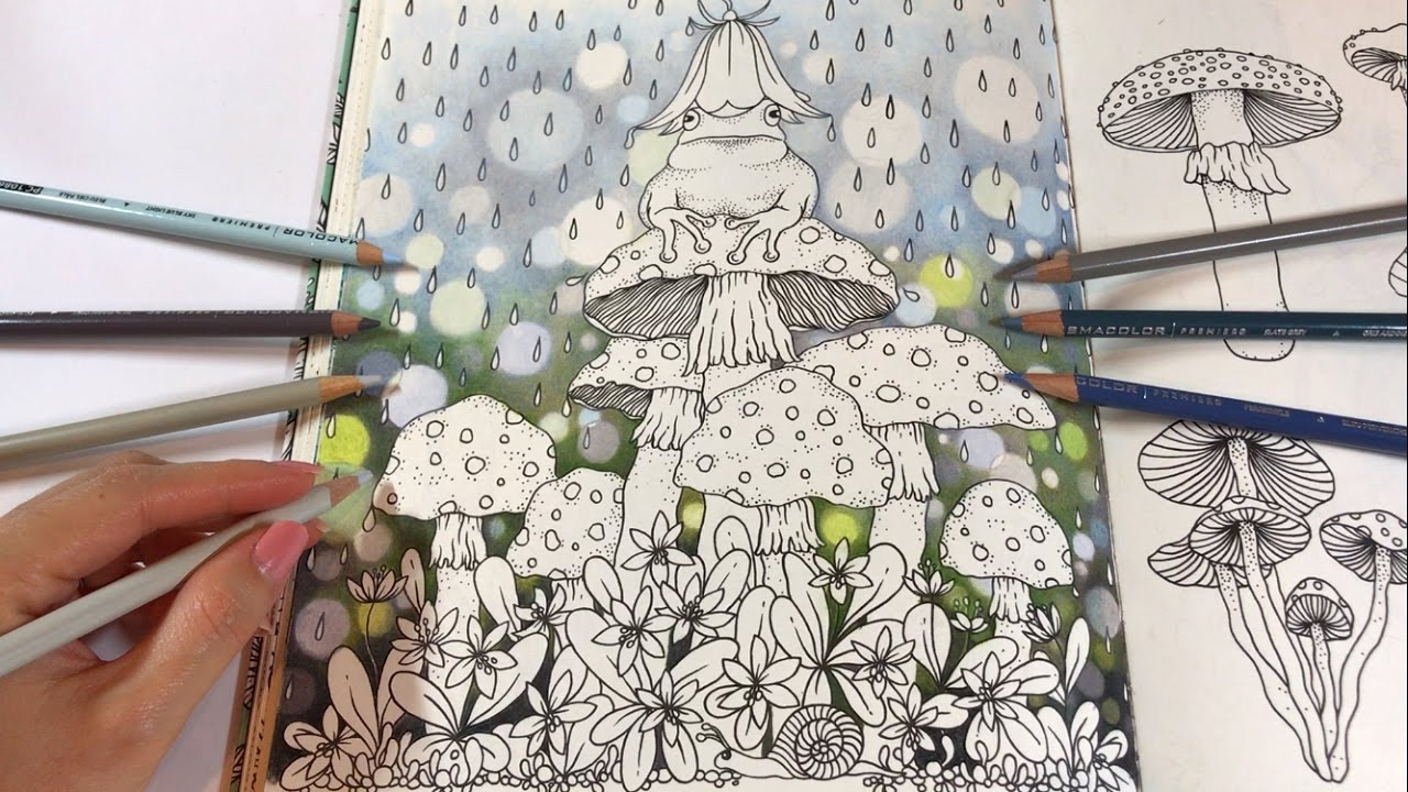 Rainy Day - Part 1: Bokeh Background Coloring | Daydreams Coloring Book