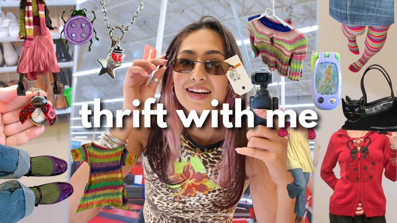 SPRING THRIFT WITH ME ⋆˚꩜｡thrifting my dream pinterest closet & try on haul