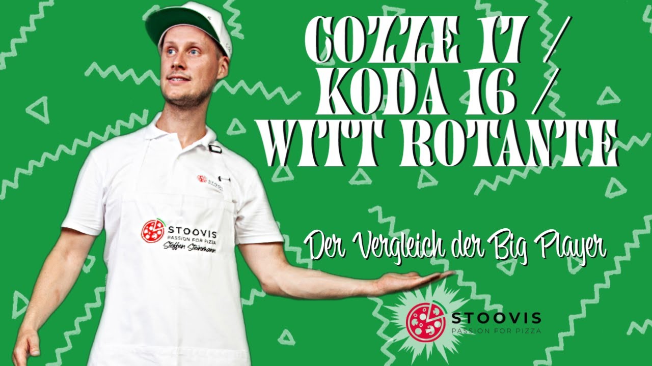 Ofenvergleich Cozze 17, Ooni Koda 16, Witt Rotante - Mit Hitzeschild und Crustmaker