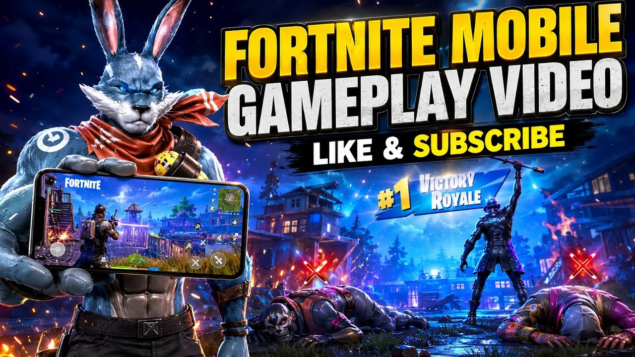 🎮 Fortnite Mobile Gameplay | Epic Victory Royale 🏆 | Intense Battle & Clutch Win!#fortnite #gmplay 