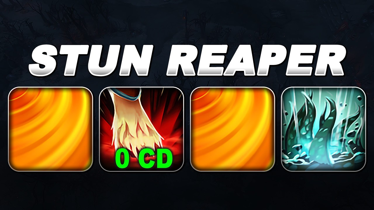 BUG ABUSE STUN REAPER : HOOF STOMP + AFTERSHOCK | Dota 2 Ability Draft