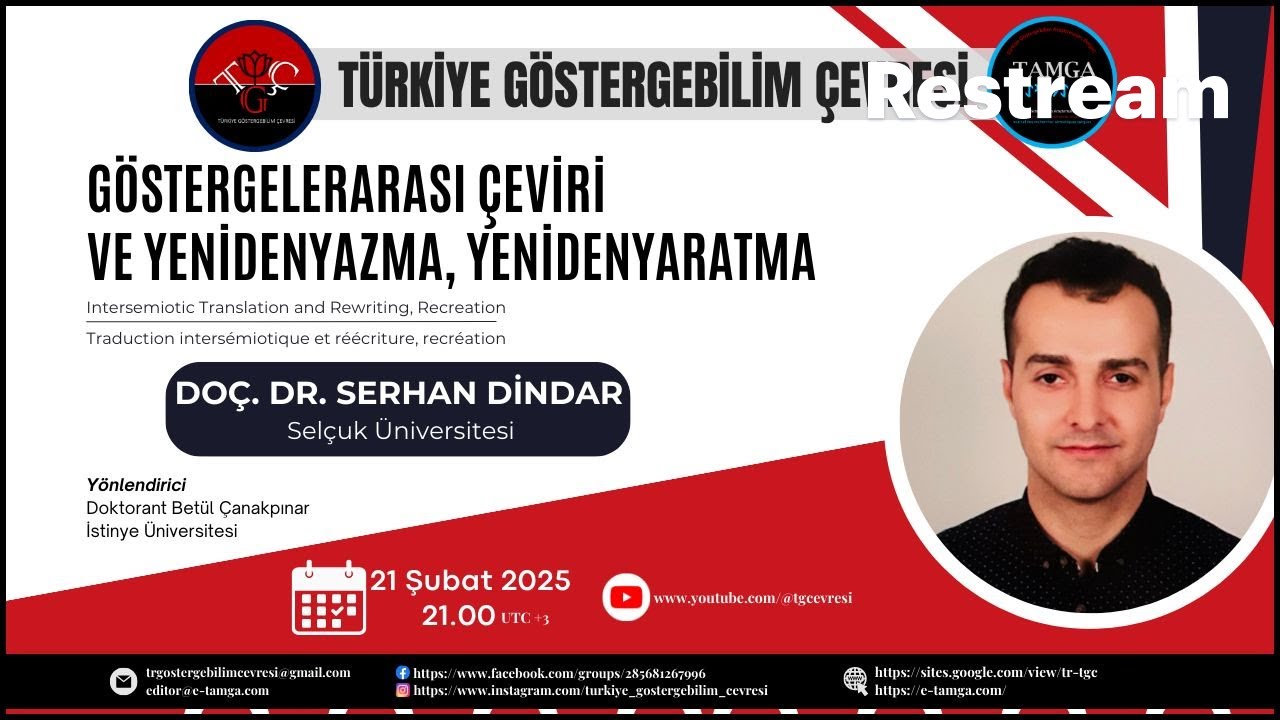 TGÇ Etkinlikleri - 10: Göstergelerarası Çeviri ve Yenidenyazma, Yenidenyaratma