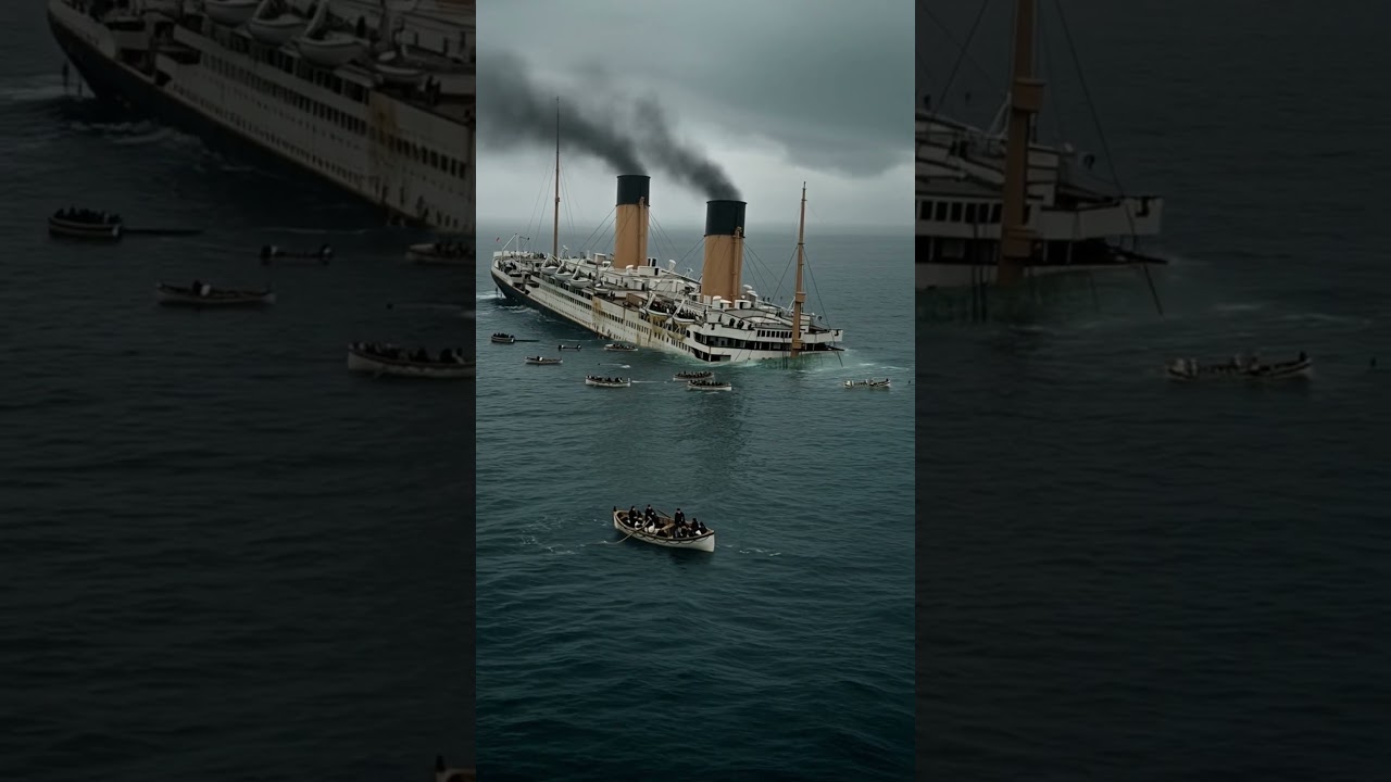 The Titanic sank in year 1912 😭 #titanic #sea #world