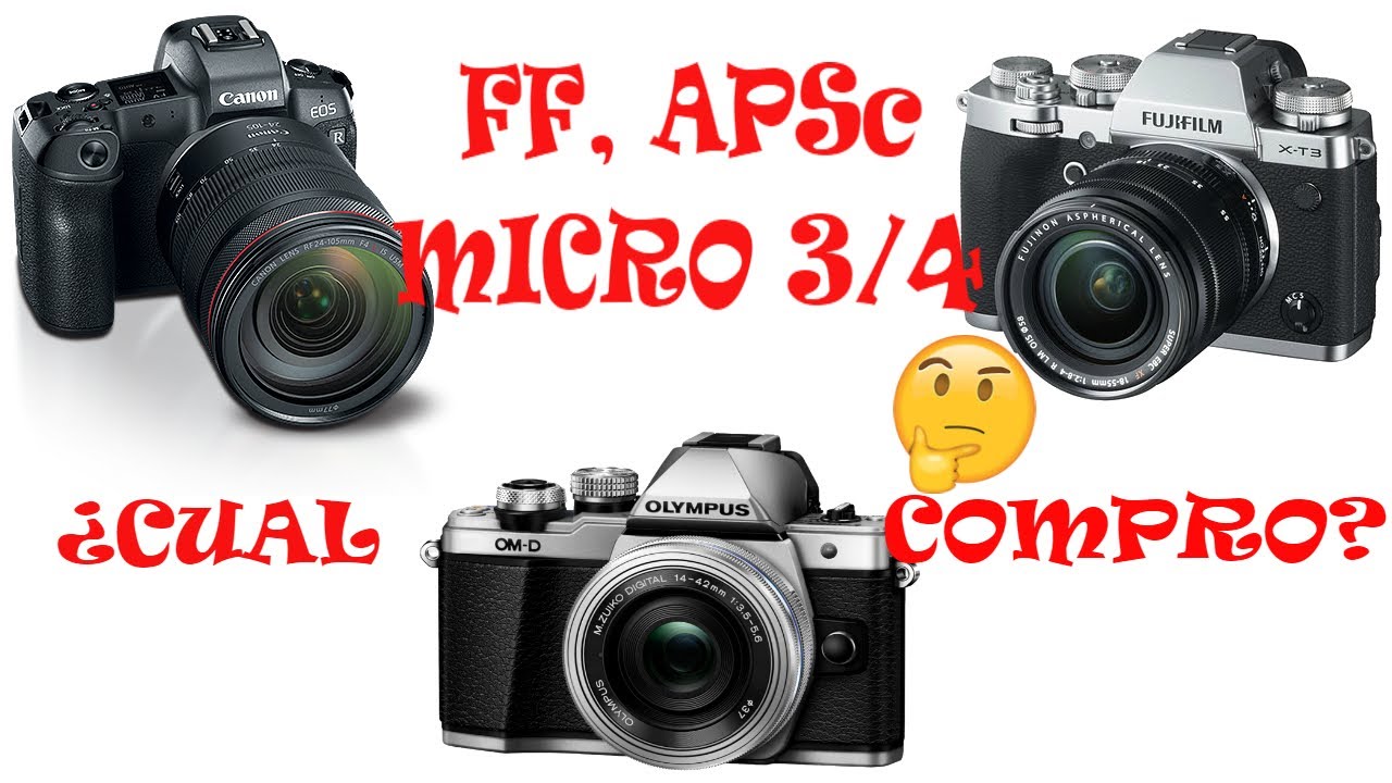 Micro 4/3, APSC, Full Frame. ¿Cual me compro?