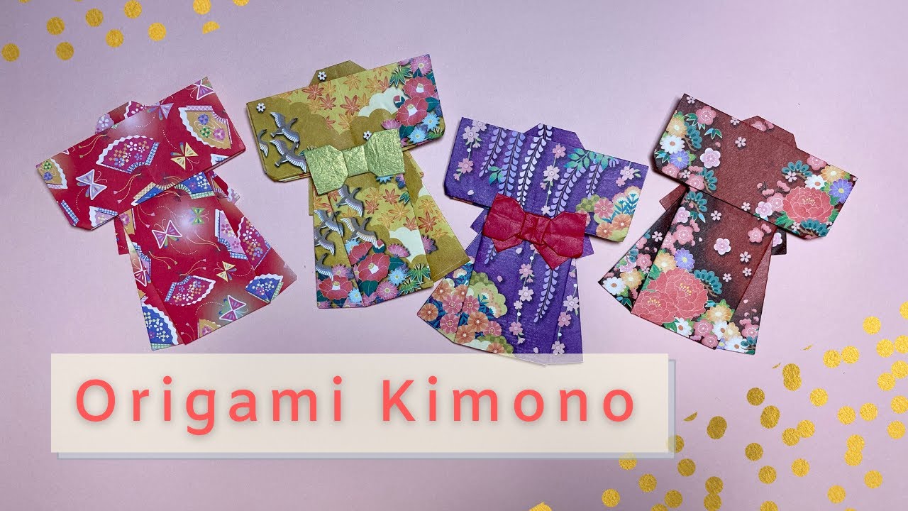 How to Fold Origami Kimono 👘 折り紙 着物の折り方