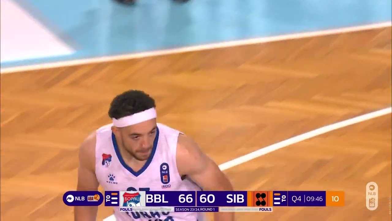 Jarrod West was 7/11 from the 3-point line (Borac WWIN – Šibenka, 9.10.2023)
