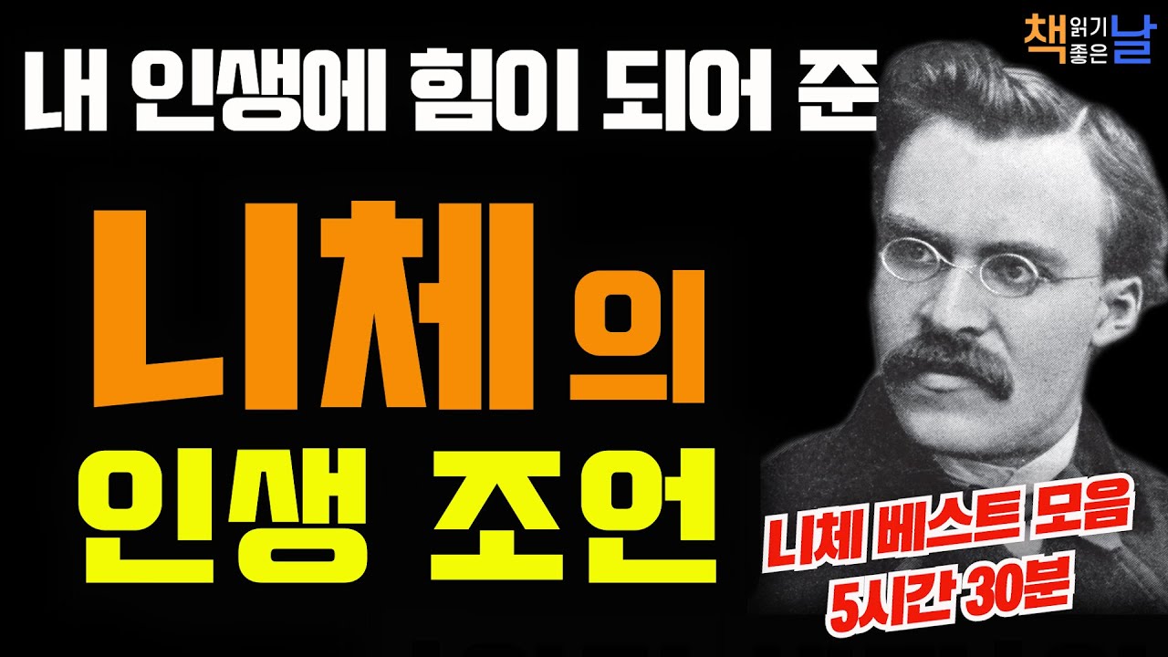 하루 종일 듣는 니체의 인생 조언 베스트 모음, 내 인생에 힘이 되어 준 니체의 말,  마음이 편해지는 책듣고 힐링하기│오디오북 책읽어주는여자 korean audiobook