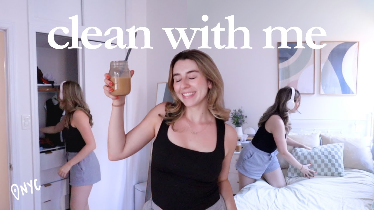 clean my nyc apartment with me! (& reorganize my entire closet)