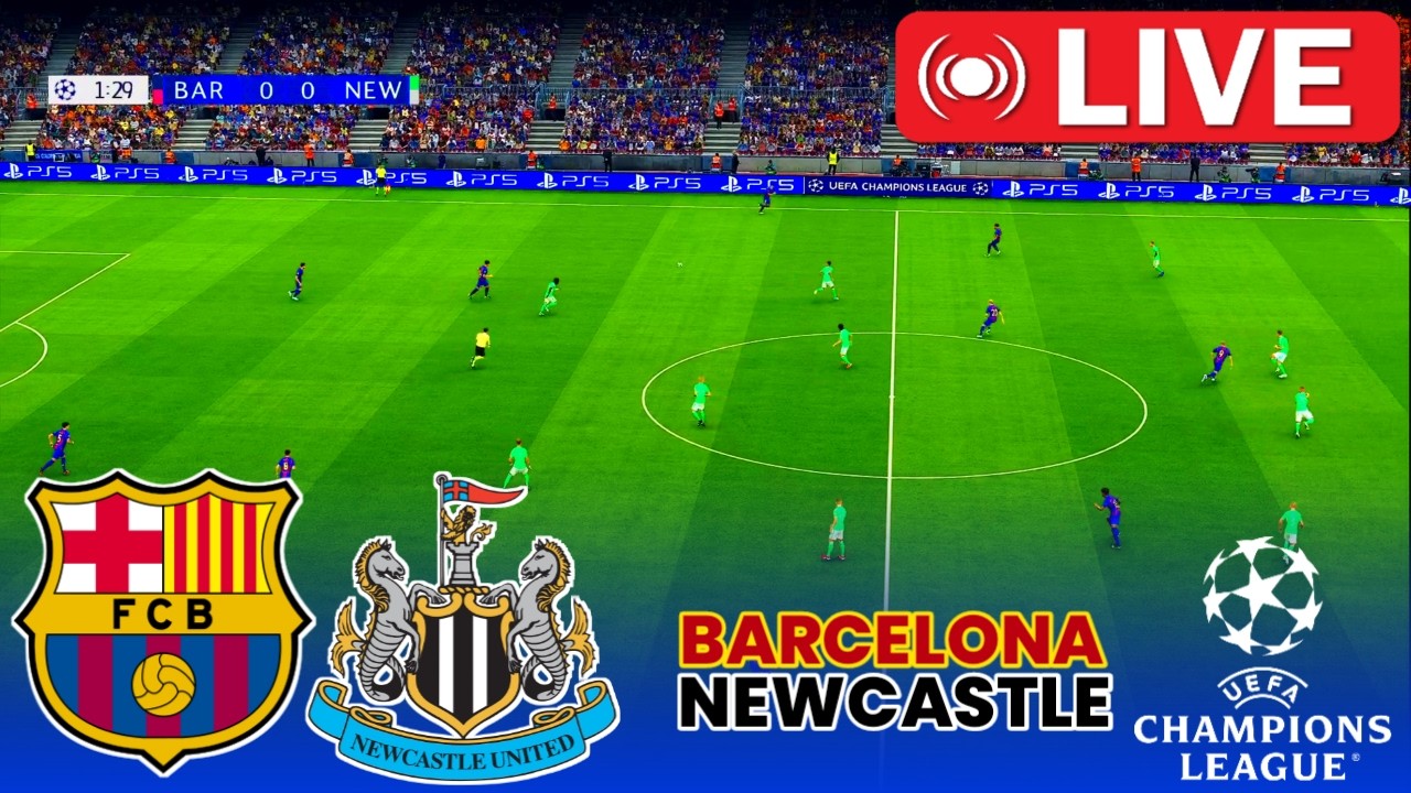 🔴LIVE : Barcelona vs Newcastle United | UEFA Champions League 2026 | Football Simulation | PES 21