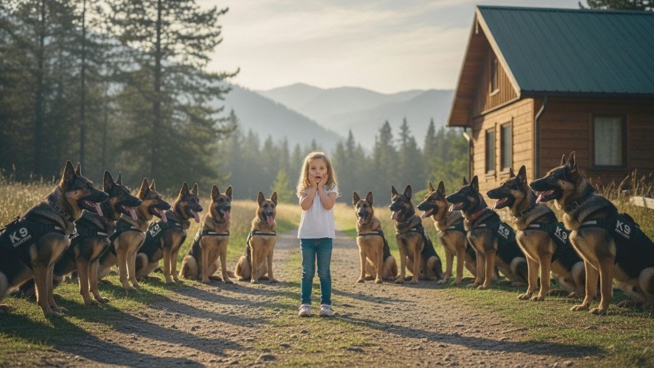 14 Polizeihunde umzingeln ein Mädchen – was dann geschah, schockierte alle!